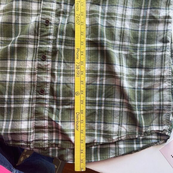 Redhead Green, Blue‎ and White Plaid Short Sleeve Shirt,2XL - Picture 8 of 9